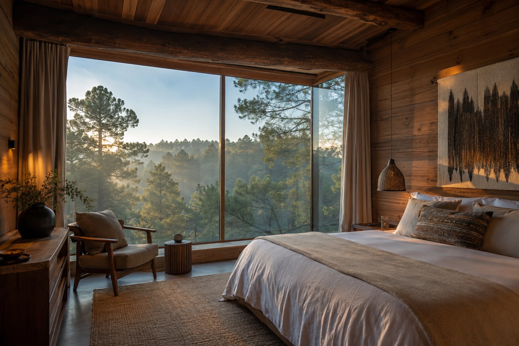 Habitación con vista al bosque